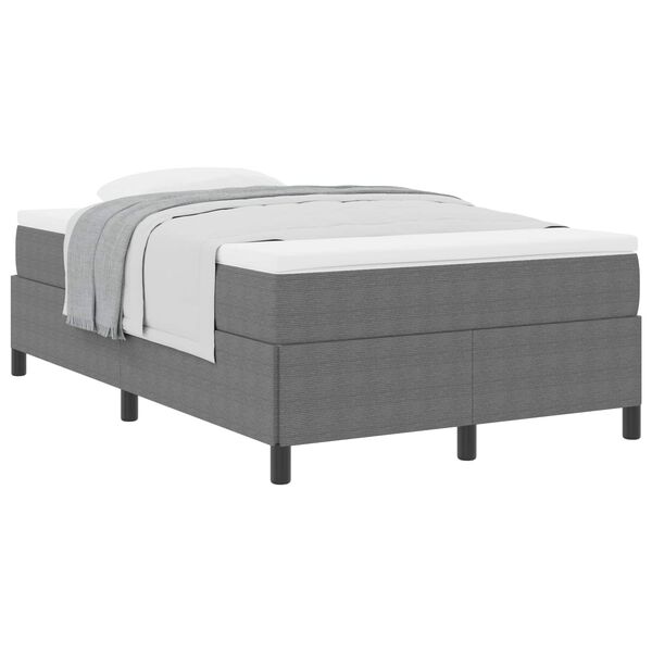 vidaXL Letto a molle Grigio chiaro 120 x 190 cm Velluto