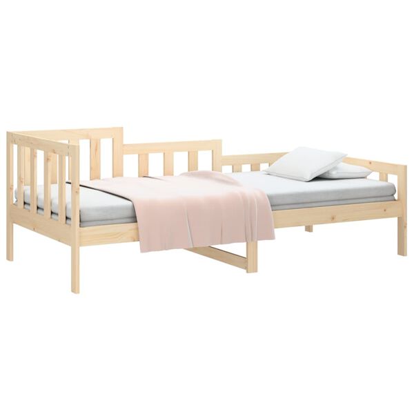 vidaXL Dormeuse senza Materasso 90x190 cm in Legno Massello di Pino