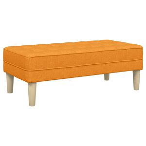 vidaXL panchina con cuscino Giallo Scuro 113 x 57 x 39 cm Tessuto