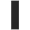vidaXL Guardaroba Rovere nero 30 x 50 x 200 cm Legno multistrato