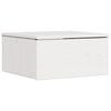 vidaXL Comodino Bianco 37 x 35 x 18,5 cm Legno di pino massello