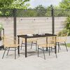 vidaXL Set da Pranzo per Giardino 5 pcs Marrone polyrattan
