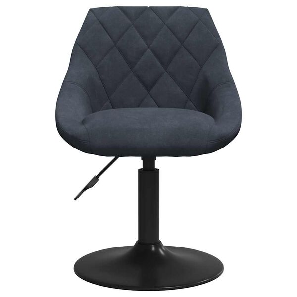 vidaXL Sedia da Pranzo Grigio Scuro in Velluto