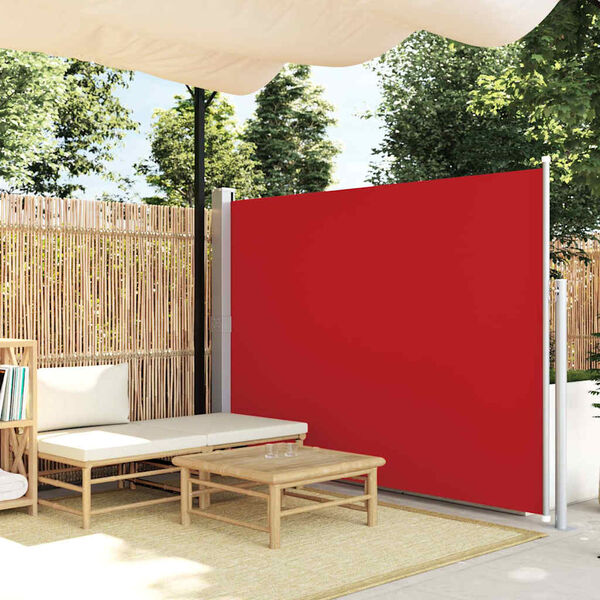 vidaXL Tendalino Laterale per Patio Terrazzo 160 x 300 cm Rosso