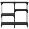 vidaXL Tavolo consolle Rovere Nero 80 x 29 x 75 cm Legno multistrato