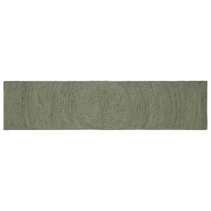 vidaXL Tappeti per area Verde Oliva 60 x 300 cm Juta