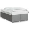 vidaXL Giroletto senza Materasso Grigio Chiaro 120x200 cm Tessuto