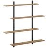 vidaXL Scaffale da parete Rovere Artigianale 100 x 13.5 x 101 cm