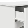 vidaXL Scrivania con porta Bianco 140 x 49 x 76 cm Legno multistrato