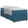 vidaXL Struttura del letto con materasso Blu 80 x 200 cm Tessuto
