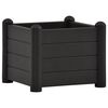 vidaXL Letto Rialzato da Giardino in PP Antracite 43x43x35 cm