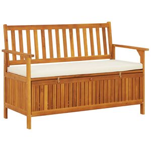 vidaXL Cassapanca da Giardino in Legno Massello di Acacia 120x63x84 cm