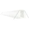 vidaXL Serra con Telaio in Acciaio Bianco 40 m&sup2; 20x2x2 m