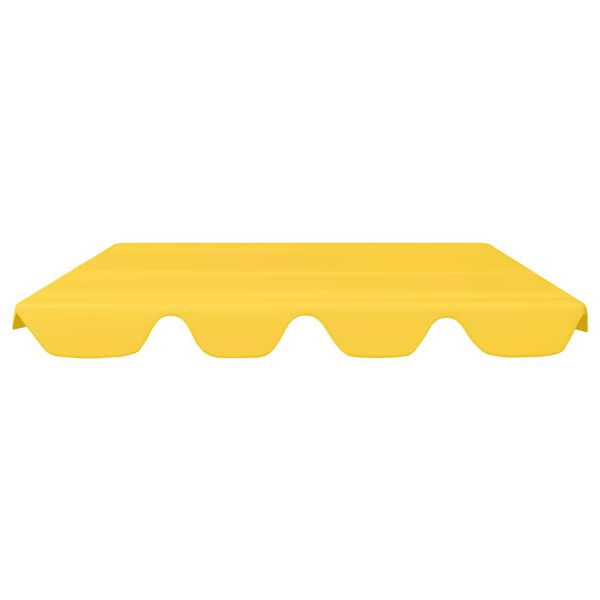 vidaXL Baldacchino per Dondolo Giardino Giallo 188/168x145/110 cm