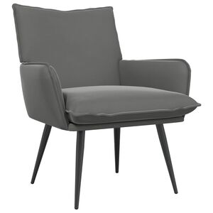 vidaXL Poltrona Grigio Scuro Velluto