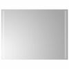 vidaXL Specchio da Bagno con Luci LED 80x60 cm