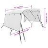 vidaXL Bimini di Prua con Pareti Laterali 3 Archi 183x(185-198)x137cm