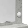 vidaXL Tavolo da Trucco con specchio Grigio cemento 50 x 41 x 135 cm