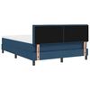 vidaXL Letto a molle con materasso Blu 160 x 200 cm Tessuto