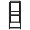 vidaXL Struttura per Lavabo da Bagno Nera 59x38x83 cm in Ferro