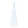 vidaXL Albero di Natale Pennone Bianco Freddo 1134 LED 800 cm
