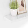 vidaXL Scaffali a Parete 4 pz Bianco Lucido 50x23x3,8 cm in MDF
