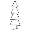 vidaXL Albero di Natale Decorativo in Metallo Nero 90 cm