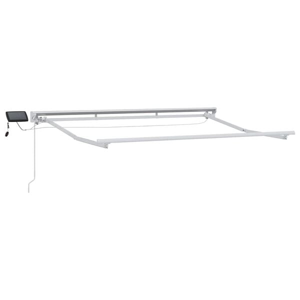 vidaXL Cornice per Tenda Manuale con LED Bianco 3 x 2 m Alluminio
