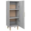vidaXL Credenza Grigio Sonoma 34,5x34x90 cm in Legno Multistrato