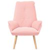 vidaXL poltrona Rosa 69 x 74 x 93 cm Tessuto Sherpa