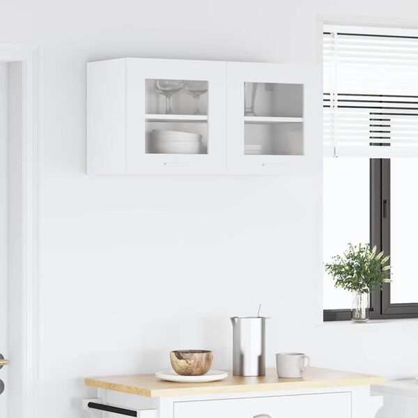 vidaXL Armadio pensile Bianco 80 x 31 x 40 cm Legno multistrato