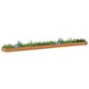 vidaXL Letto rialzato da giardino 970 x 100 x 36 cm Acciaio zincato