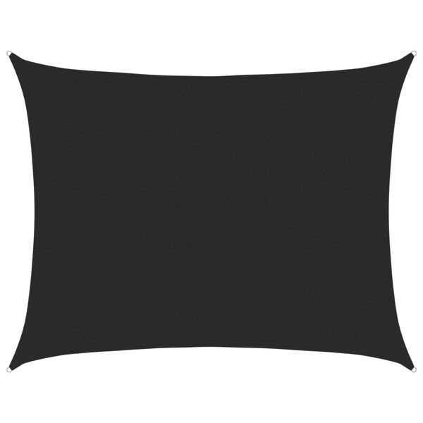 vidaXL Vela Parasole 160 g/m&sup2; Nera 6x7 m in HDPE