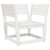 vidaXL Set Salotto da Giardino 5 pz Bianco in Legno Massello di Pino