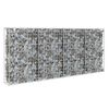 vidaXL Gabbione con Copertura in Acciaio Zincato 200x20x85 cm