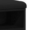 vidaXL Panca per scarpe Nero 80 x 30 x 48 cm Legno multistrato