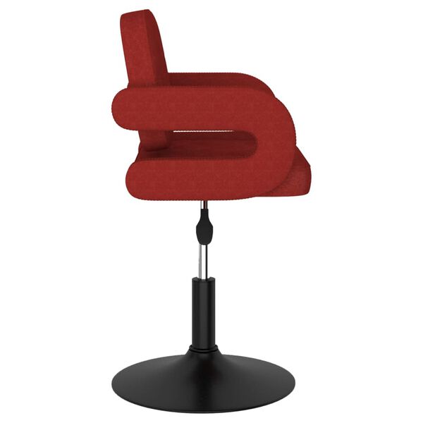 vidaXL Sedie da Pranzo Girevoli 4 pz Rosso Vino in Tessuto