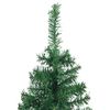 vidaXL Albero di Natale Artificiale Angolare con 150 LED Verde 120 cm