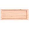 vidaXL Piano Bagno 80x30x(2-4) cm in Legno Massello Non Trattato