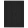 vidaXL Mobile a Parete Nero 69,5x34,90 cm in Legno Multistrato