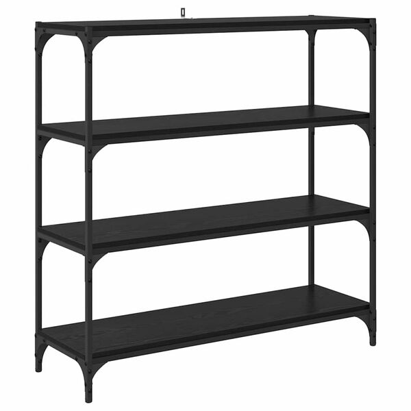 vidaXL Armadio per Libri Rovere Nero 100 x 33 x 100 cm