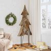 vidaXL Albero di Natale Marrone 180 cm Legno massello di teak