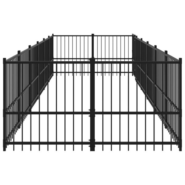 vidaXL Gabbia per Cani da Esterno in Acciaio 11,26 m&sup2;