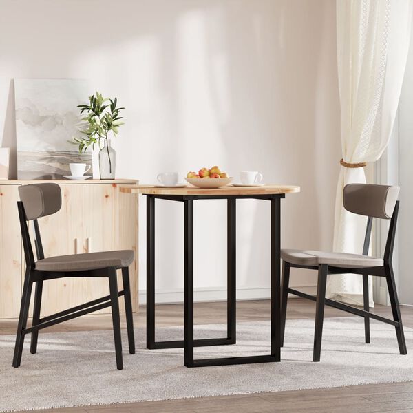 vidaXL Piano Tavolo Rotondo &Oslash;80x2 cm in Legno Massello di Acacia