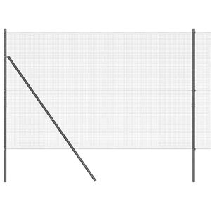 vidaXL Palo della recinzione Grigio 50 x 1,5 m (maglia 16 x 16 mm)