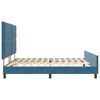 vidaXL Letto a molle con testiera Blu Scuro 180 x 200 cm Velluto