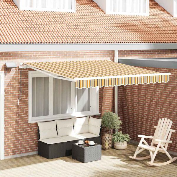 vidaXL Tenda Retrattile con 350 x 250 cm Tessuto