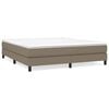 vidaXL Struttura Letto a Rete a Molle Tortora 180x200 cm in Tessuto