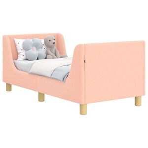 vidaXL Struttura letto per bambini con testata Rosa 70 x 140 cm