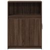 vidaXL Credenza con LED Rovere Marrone 72x34x100 cm Legno Multistrato